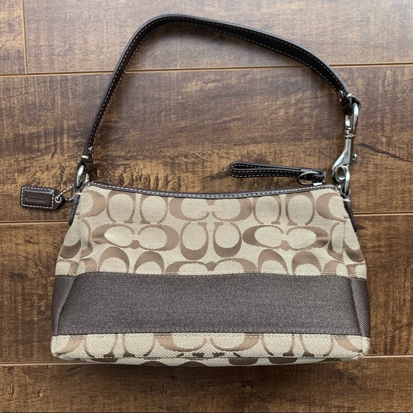 Coach Handbags - Small Coach Shoulder Purse, Signature Logo Print